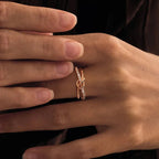 Chloe Gold-Plated Sterling Silver Double Knot Ring