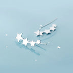 Hypoallergenic Star Sequence Ear Climber Earrings