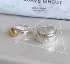 Irregular Shell Overlapping 925 Sterling Silver Ring