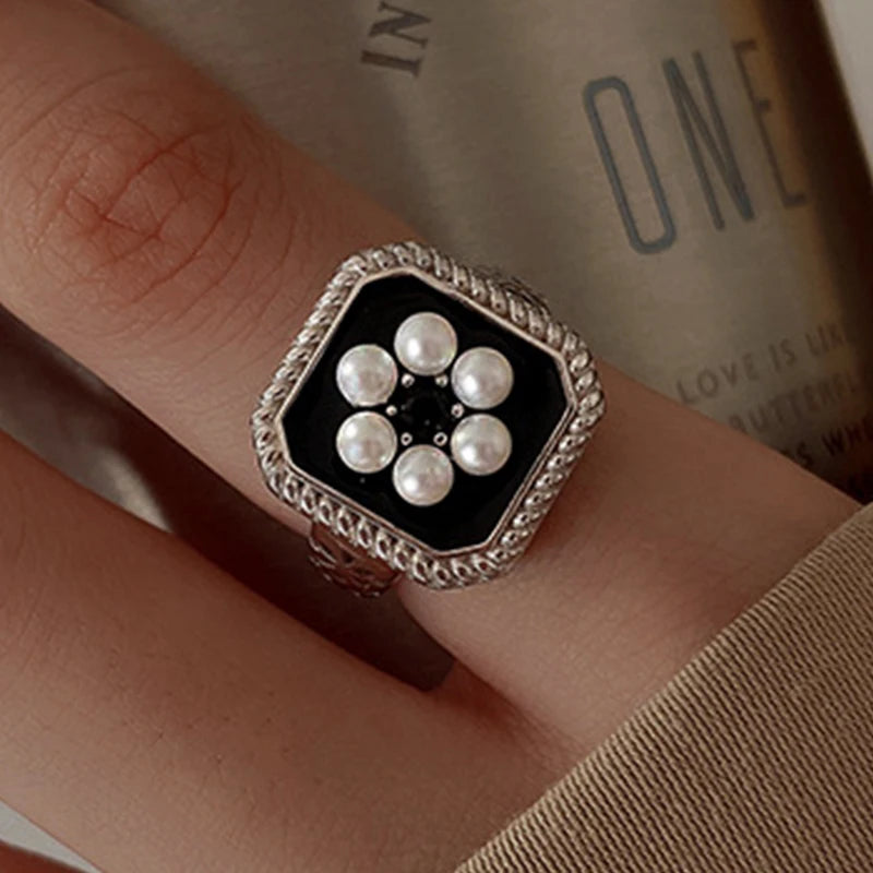 Irregular Shell Overlapping 925 Sterling Silver Ring