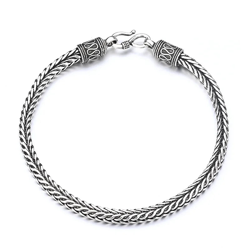 Sterling Vintage Link Chain Bracelet