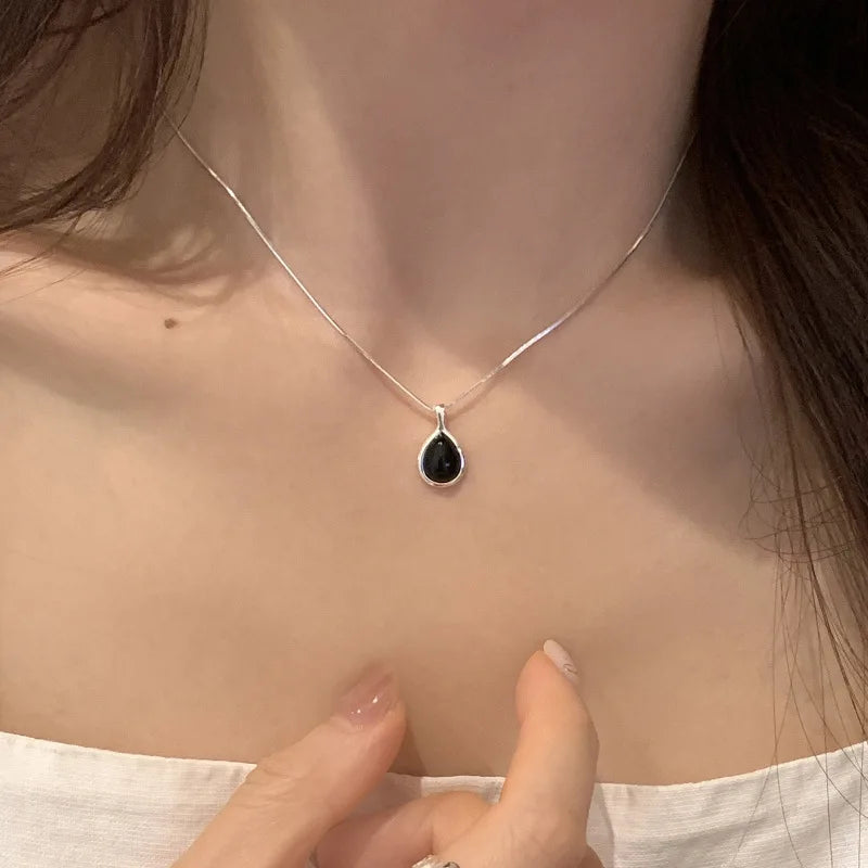 925 Sterling Silver Simple Pearl Pendant Necklace