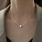 925 Sterling Silver Simple Pearl Pendant Necklace