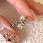 Irregular Shell Overlapping 925 Sterling Silver Ring