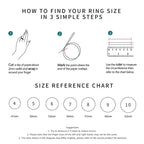 Three-Layer Interlocked Gold Zircon Stainless Steel Ring