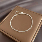 Lumin Delicate Light-Reflecting Chain Bracelet
