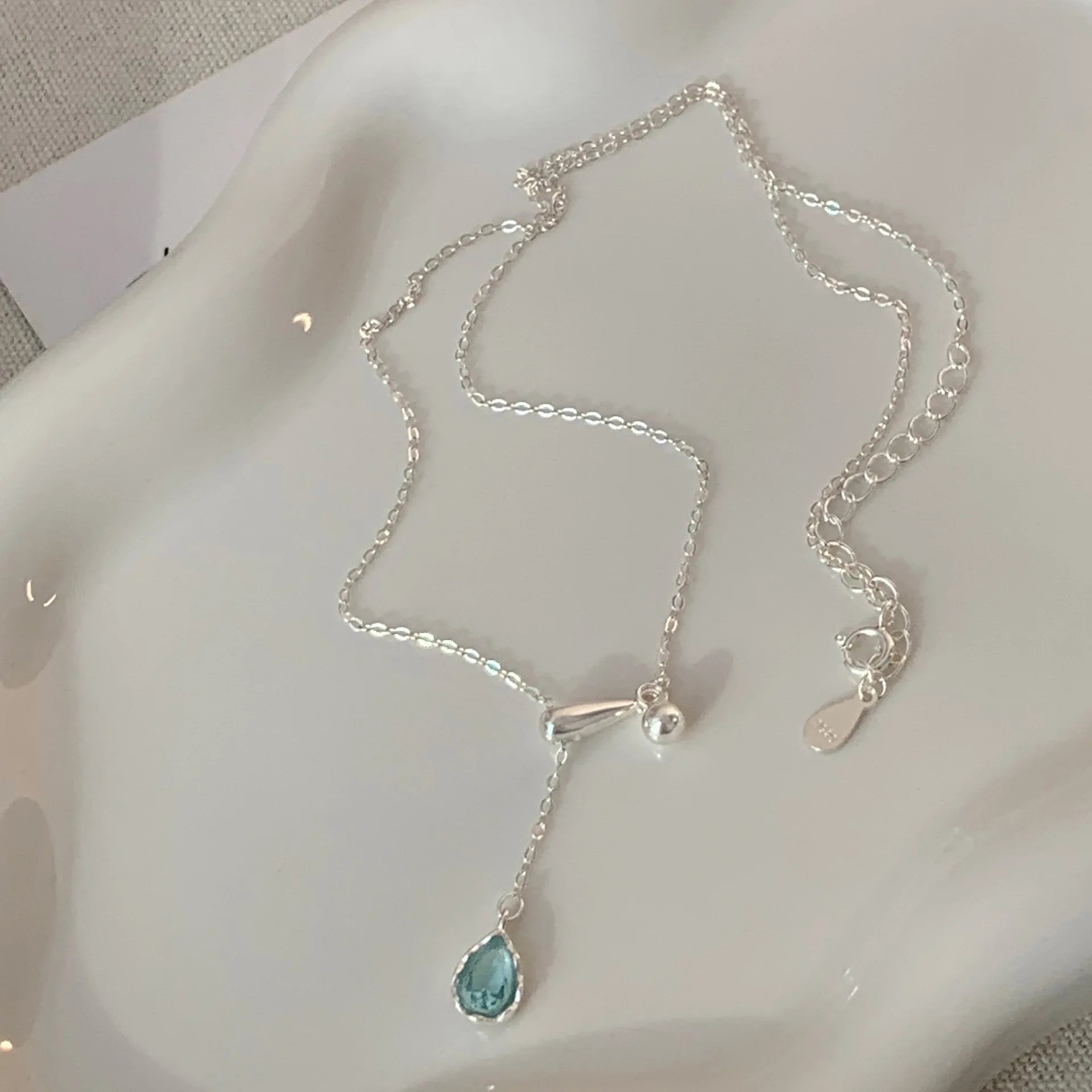 925 Sterling Silver Simple Pearl Pendant Necklace