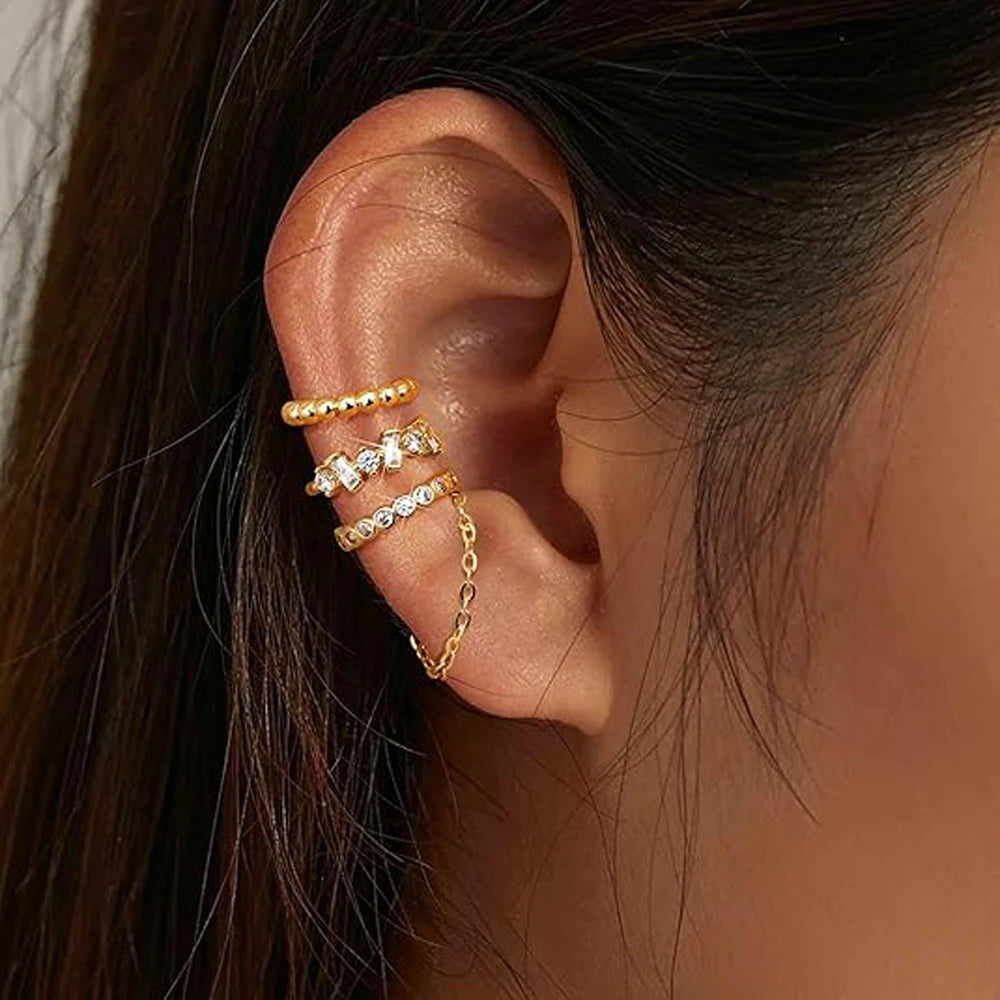 Dainty 14K Gold Plated Non-Pierced Cartilage Ear Cuff