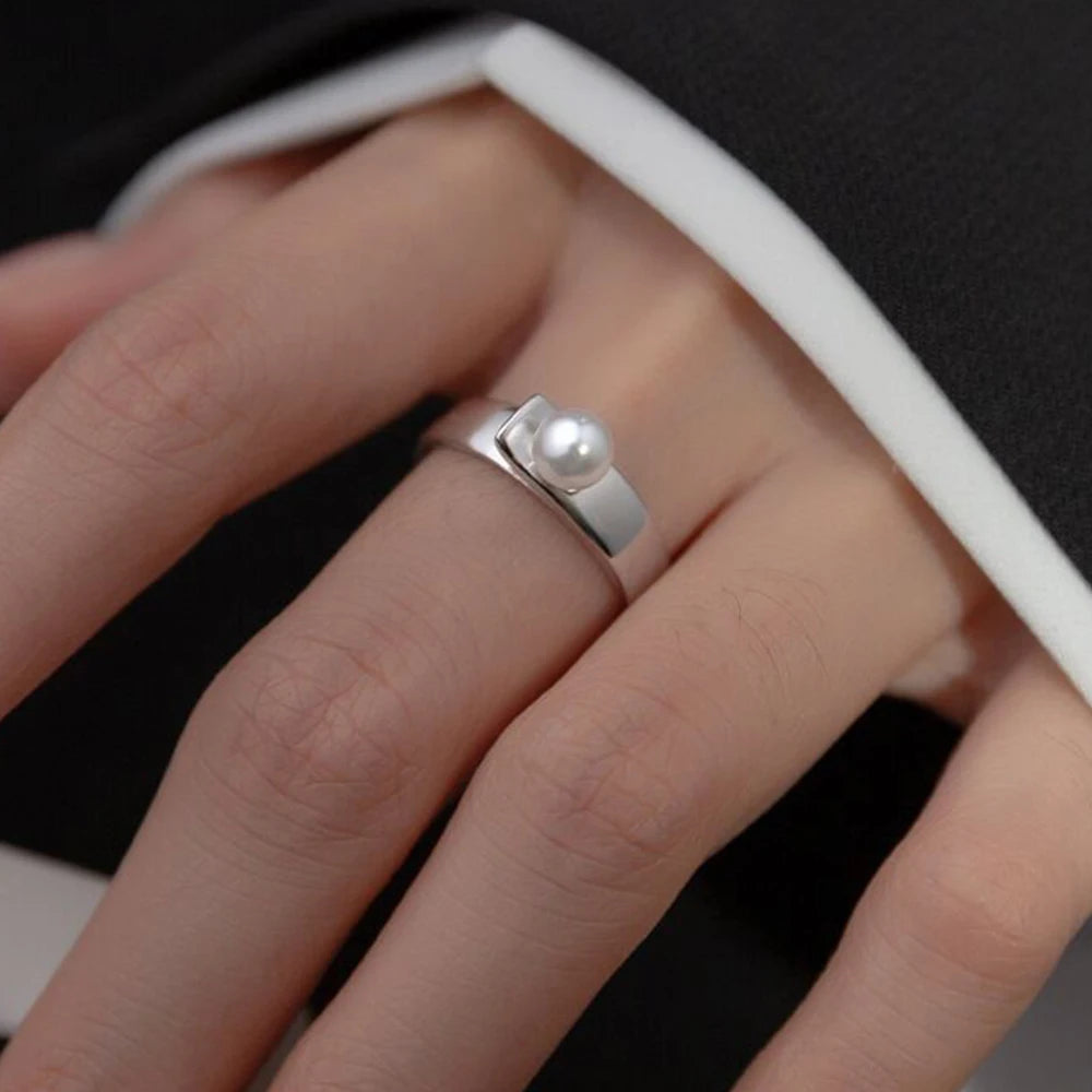 Irregular Shell Overlapping 925 Sterling Silver Ring