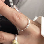 Irregular Shell Overlapping 925 Sterling Silver Ring