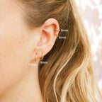7-Pair Multi-Size Stainless Steel Huggie Hoop Earring Set