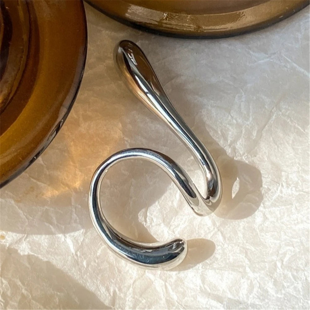 Minimalist Geometric Teardrop Non-Pierced Ear Cuff