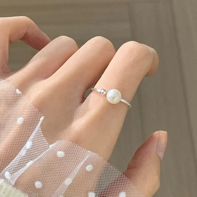 Irregular Shell Overlapping 925 Sterling Silver Ring