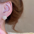 12-Piece Imitation Pearl & Geometric Earring Set