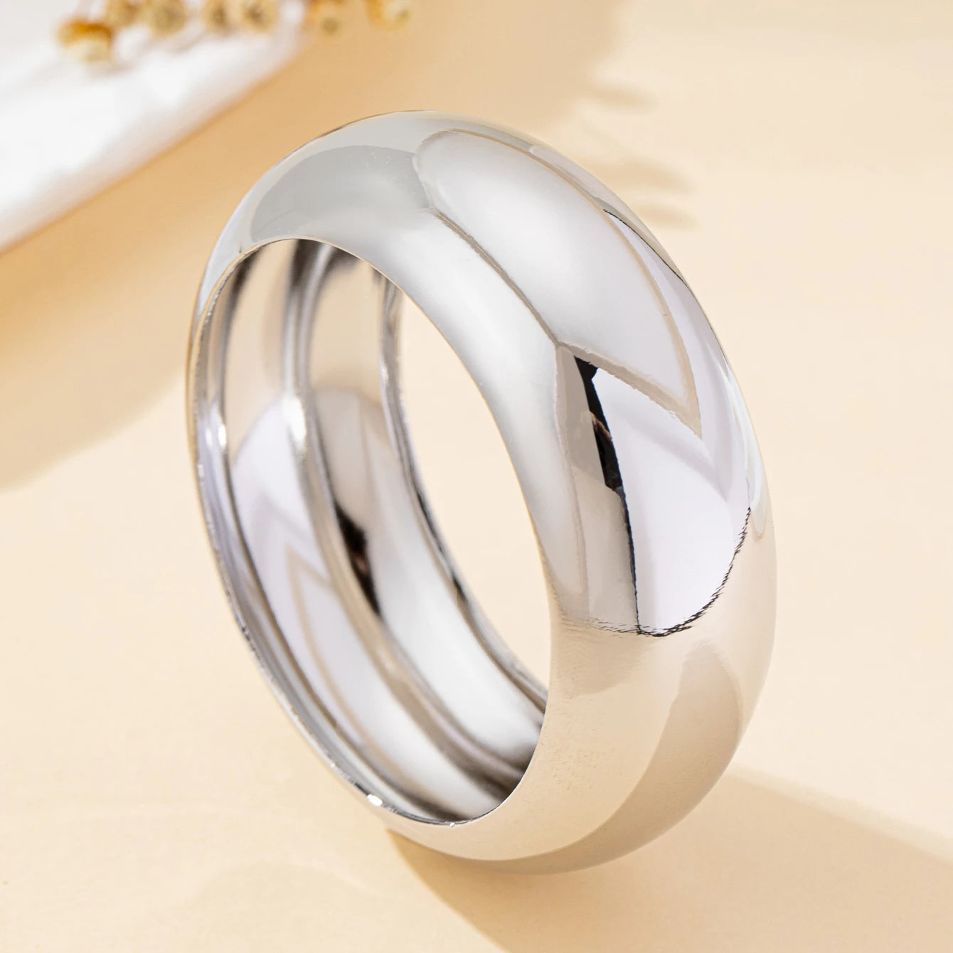Marella Wide Smooth Surface Plain Cuff Bangle