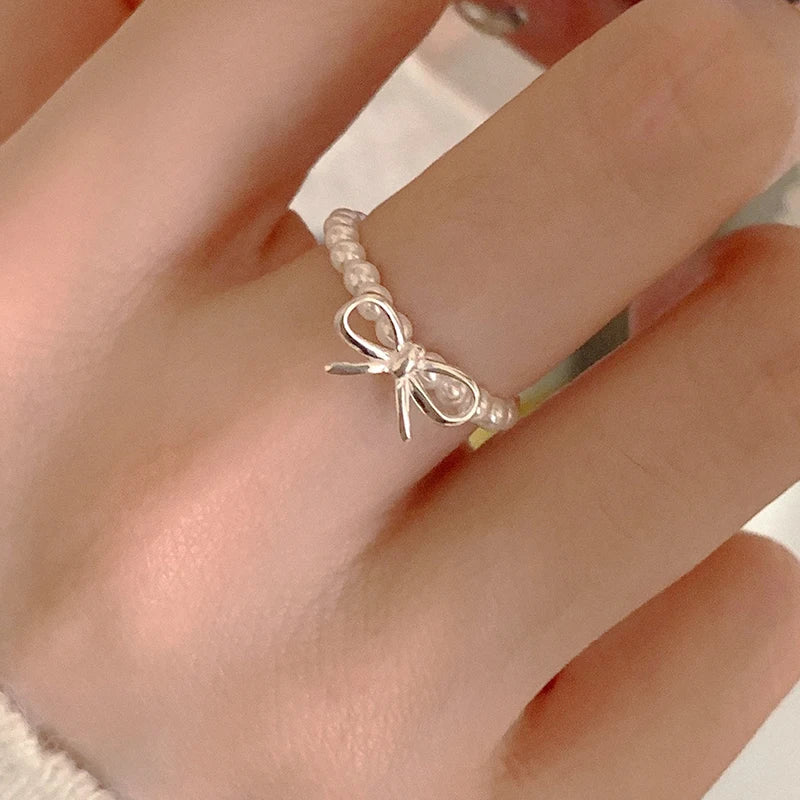 Irregular Shell Overlapping 925 Sterling Silver Ring