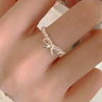 Irregular Shell Overlapping 925 Sterling Silver Ring