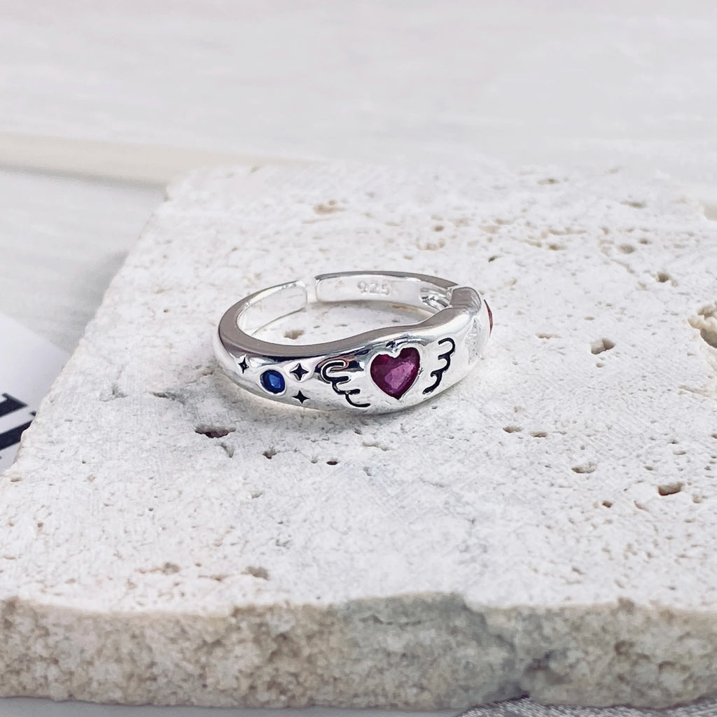 Irregular Shell Overlapping 925 Sterling Silver Ring