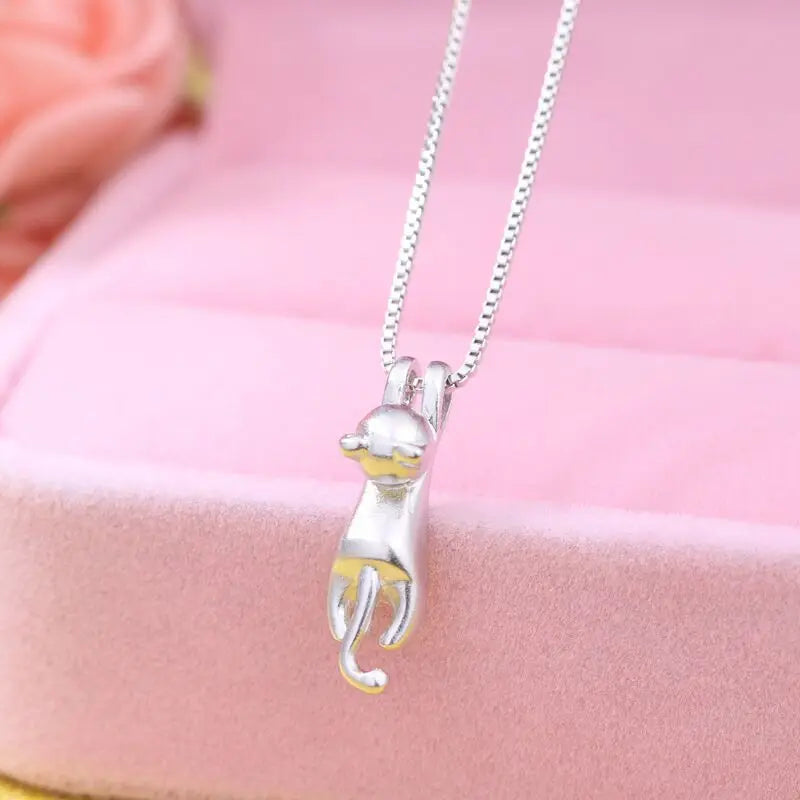 925 Sterling Silver Simple Pearl Pendant Necklace