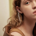 Geometric Zircon Non-Piercing Ear Cuff