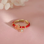 Minimalist Asymmetric Rose Gold-Plated Stainless Steel Ring