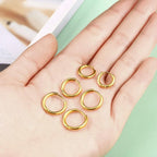 7-Pair Multi-Size Stainless Steel Huggie Hoop Earring Set