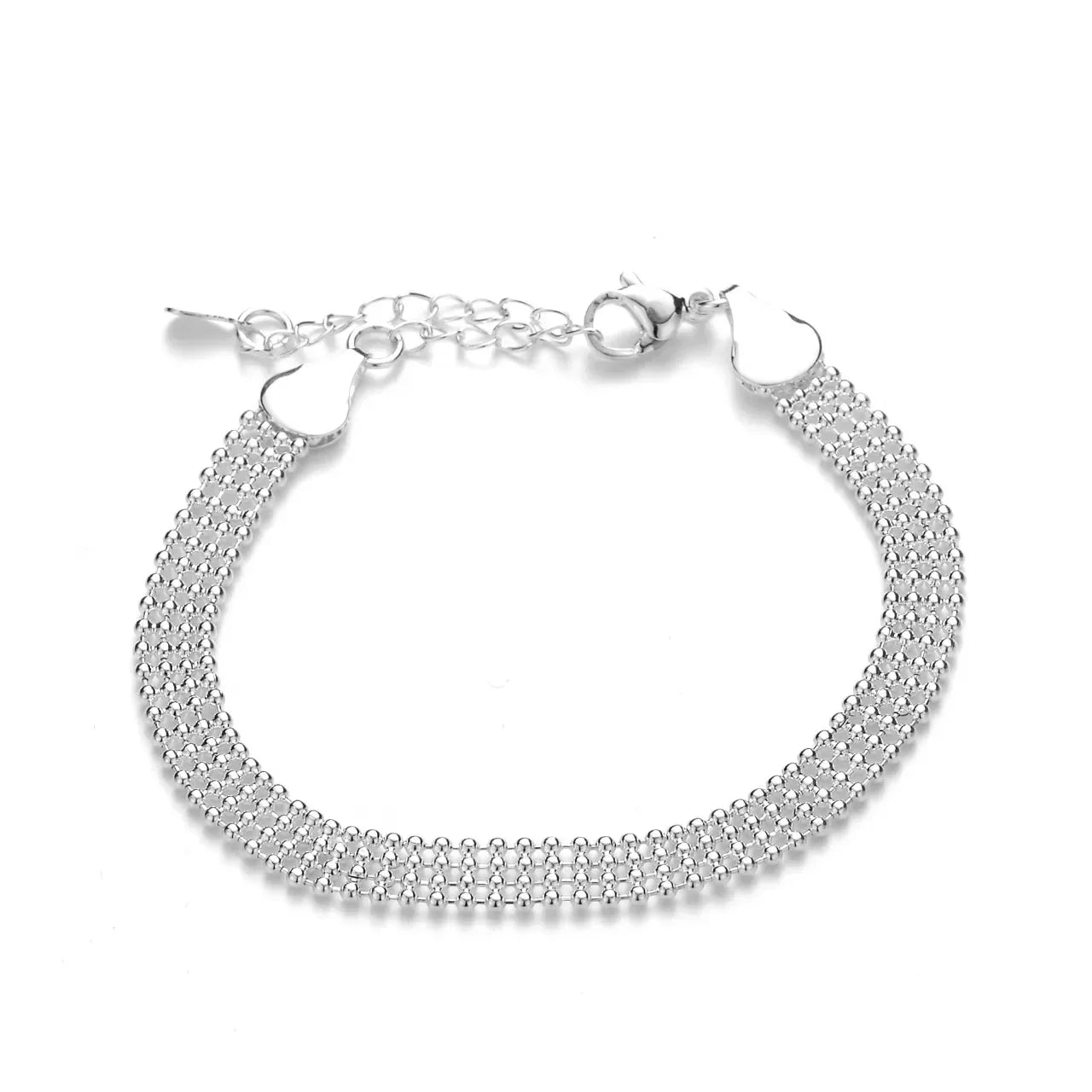Rowan Silver Bead Chain Bracelet