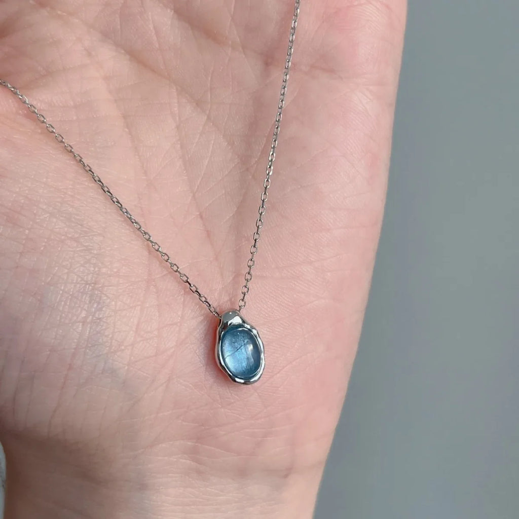 925 Sterling Silver Simple Pearl Pendant Necklace