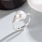 Irregular Shell Overlapping 925 Sterling Silver Ring