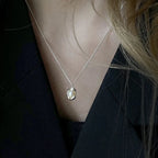925 Sterling Silver Simple Pearl Pendant Necklace
